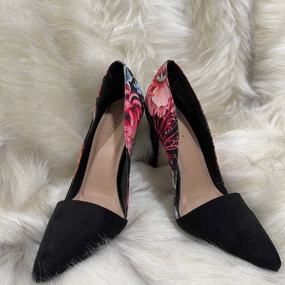 Floral Print High Heels - Picture 1 of 5